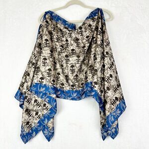 Jaded Gypsy Poncho Shawl Top Free Size NWT Asian Japanese Artsy Boho Hippie